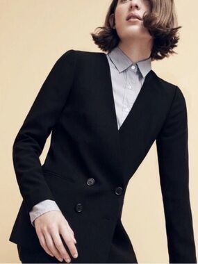 J. Crew Black Crepe French Girl Blazer 4P